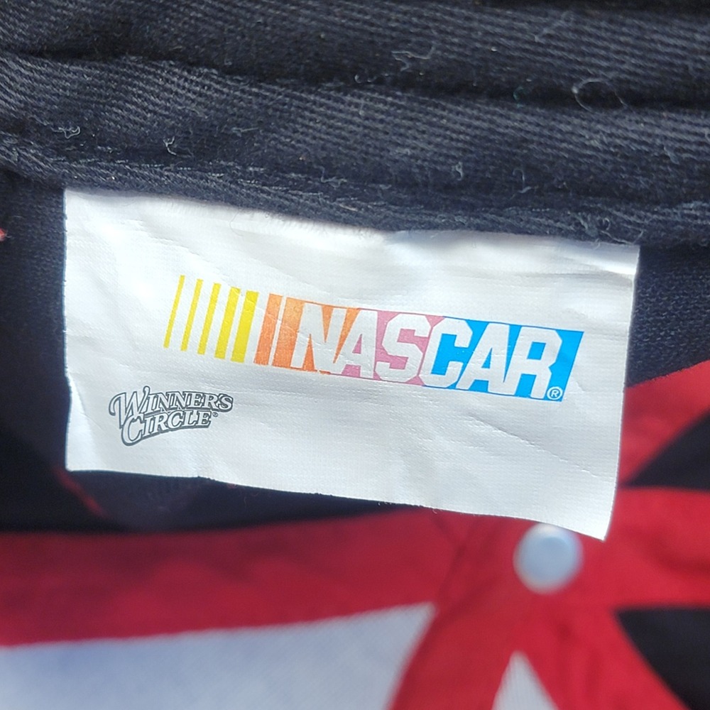 Vintage Nascar Winners Circle Hat Tony Stewart 14 Black Red Flames Strapback Cap - Picture 7 of 8